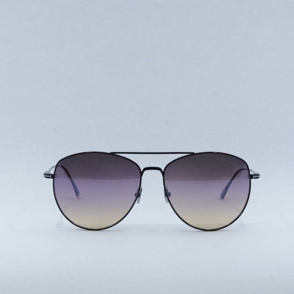 NEW TOM FORD MILLA FT0784 01C SHINY BLACK SUNGLASSES